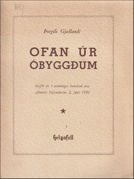 Ofan úr óbyggðum $ 88999