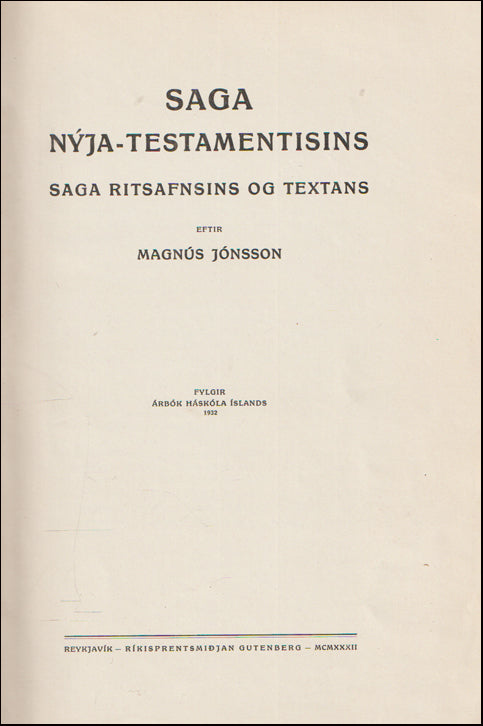 Saga Nýja-Testamentisins # 89091
