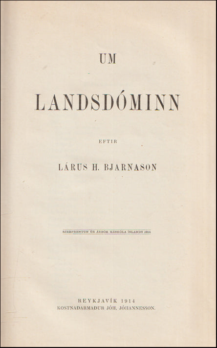 Um landsdóminn # 89092