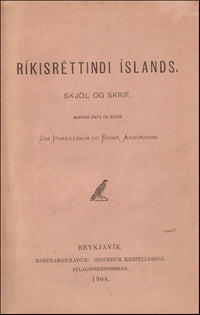 Ríkisréttindi Íslands - Þjóðréttarsamband Íslands og Danmerkur # 89194