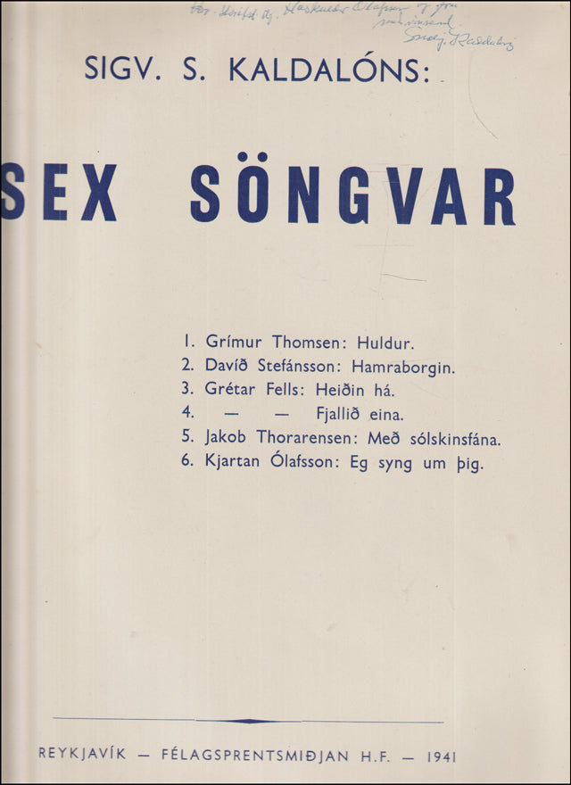 Sex söngvar # 89225