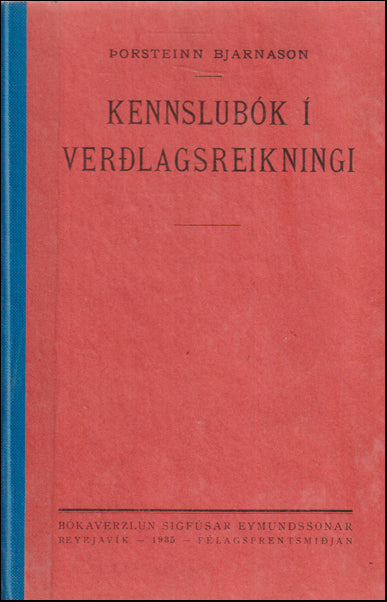 Kennslubók í verðlagsreikningi # 89249
