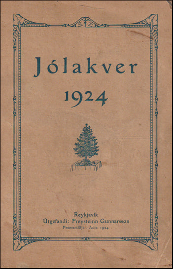 Jólakver 1924 # 89257