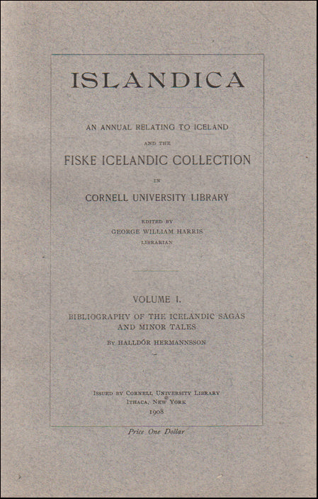 Bibliography of the Icelandic sagas and minor tales # 89264