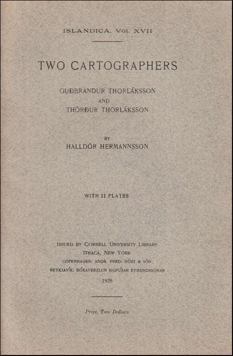 Two Cartographers. Guðbrandur Thorláksson and Thórður Thorláksson # 89272