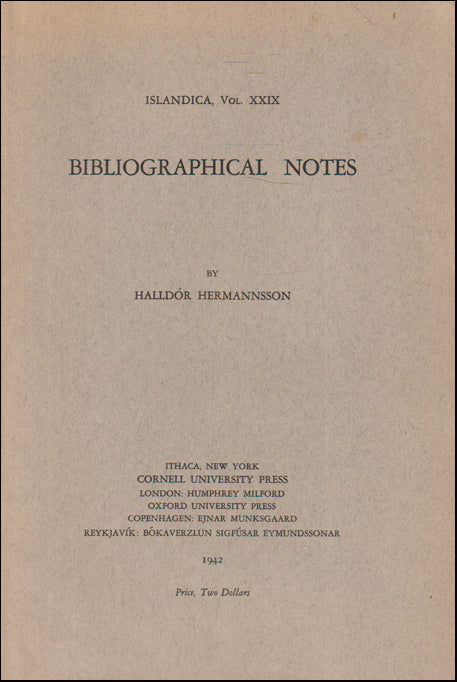 Bibliographical Notes # 89273