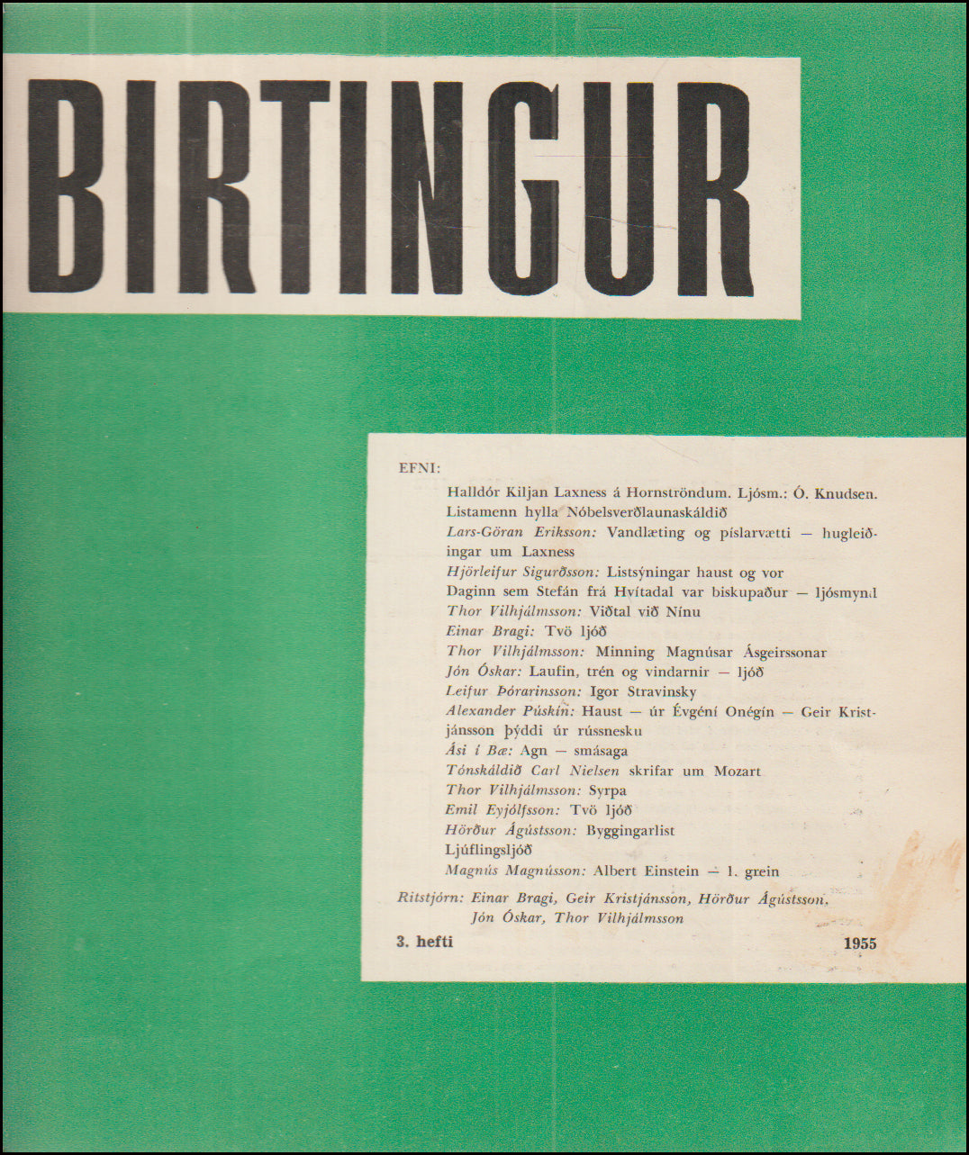 Birtingur. 3. hefti 1955 # 89320