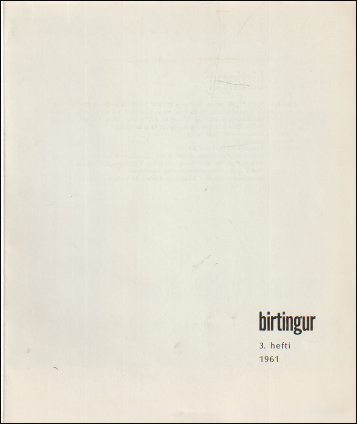 Birtingur. 3. hefti 1961. Fljúgandi næturlest # 89336