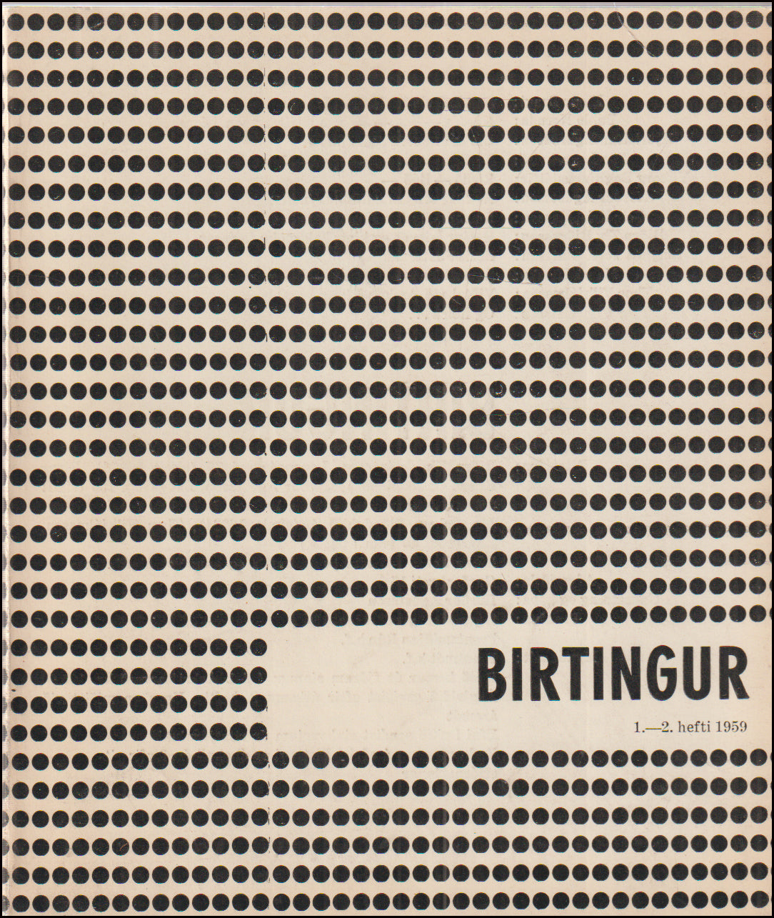 Birtingur. 1. - 2. hefti 1959 # 89338