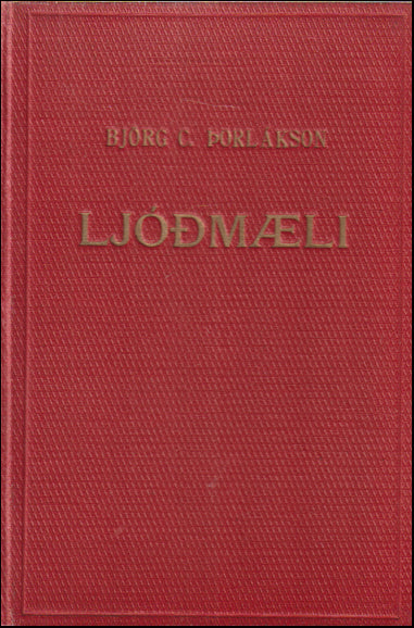 Ljóðmæli eftir Björg C. Þorlákson # 89376