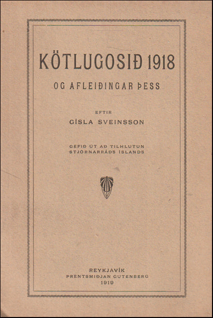 Kötlugosið 1918 og afleiðingar þess # 71832