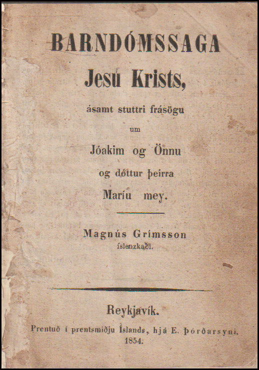 Barndómssaga Jesú Krists - Sjö Guðrækilegar umþenkingar # 89408