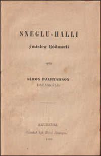 Rímur af Finnboga ramma - Rímur af Geirarði og Elínborgu - Sneglu-Halli # 89455