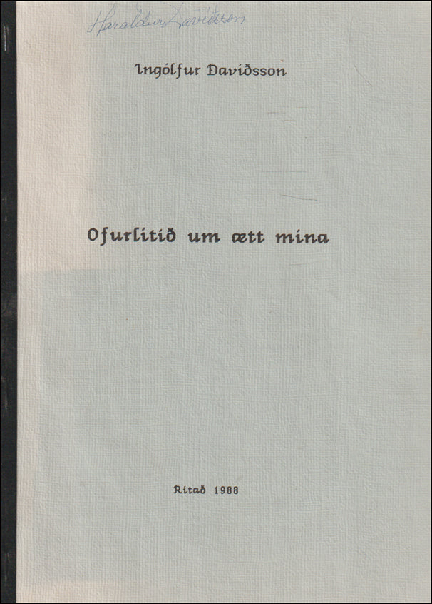 Ofurlítið um ætt mína # 89469