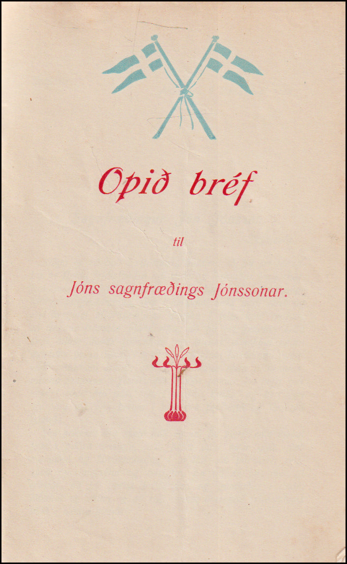Opið bréf til Jóns sagnfræðings Jónssonar # 89490