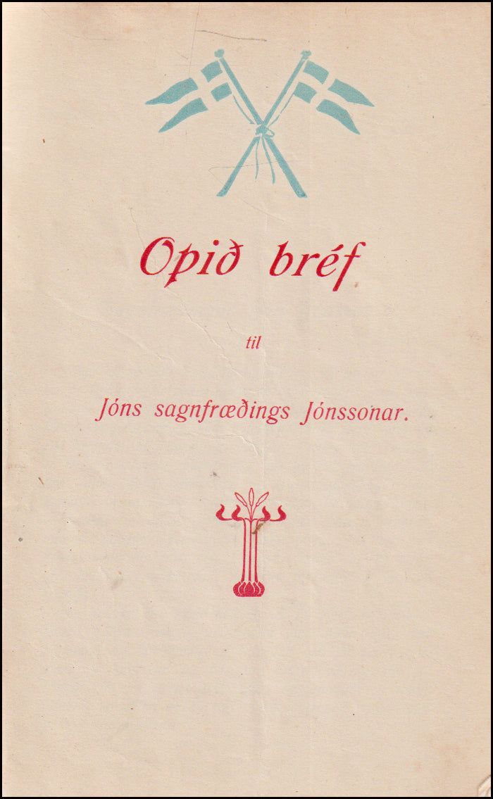 Opið bréf til Jóns sagnfræðings Jónssonar # 89490