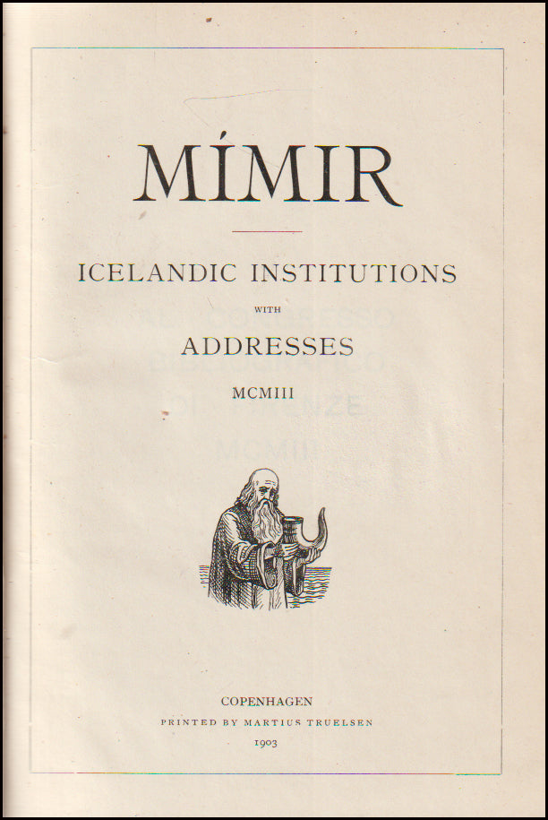 Mímir. Icelandic institutions with adresses # 89492