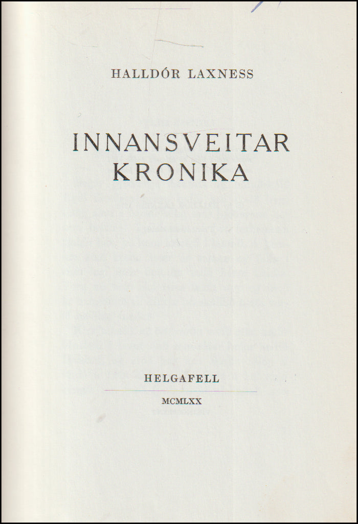 Innansveitarkronika # 89508