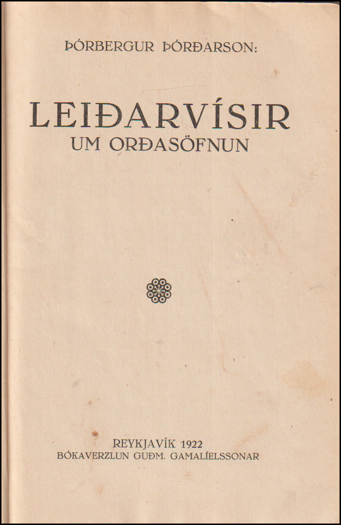 Leiðarvísir um orðasöfnun # 89514