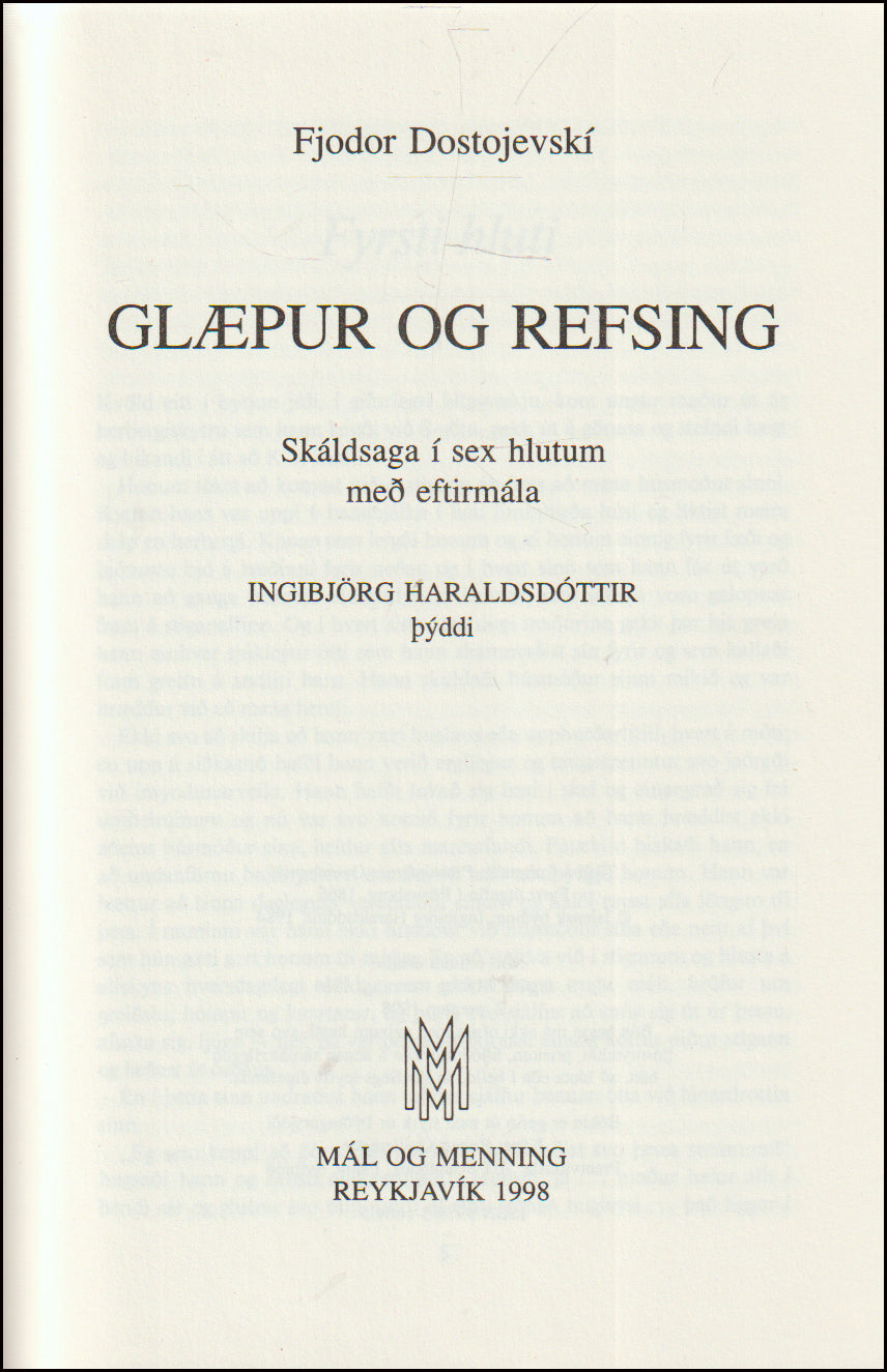 Glæpur og refsing # 89526