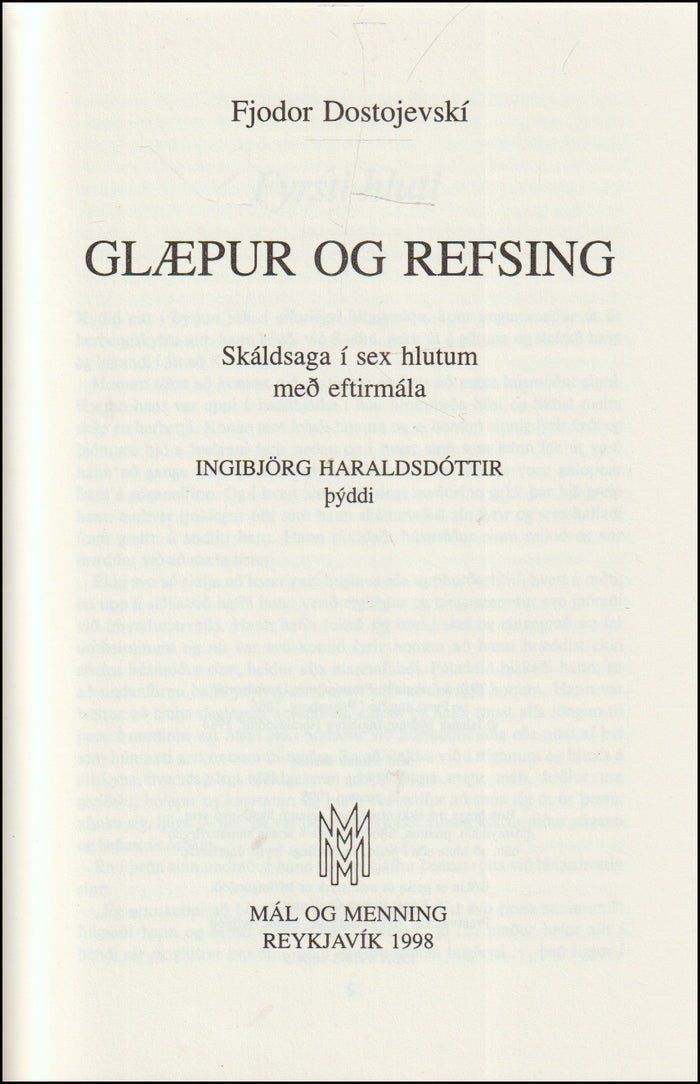 Glæpur og refsing # 89526