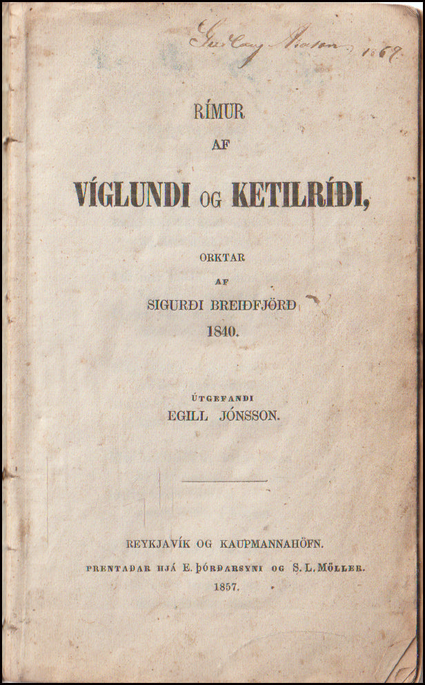 Rímur af Víglundi og Ketilríði # 89620