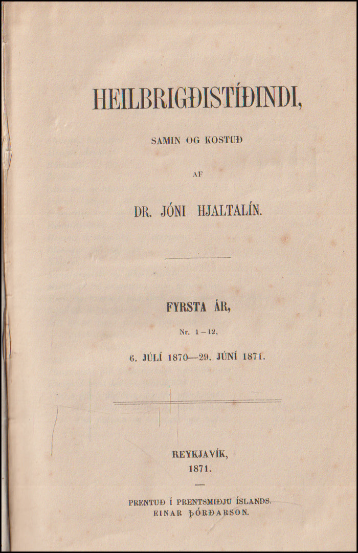 Heilbrigðistíðindi 1. til 3. árgangur # 89658