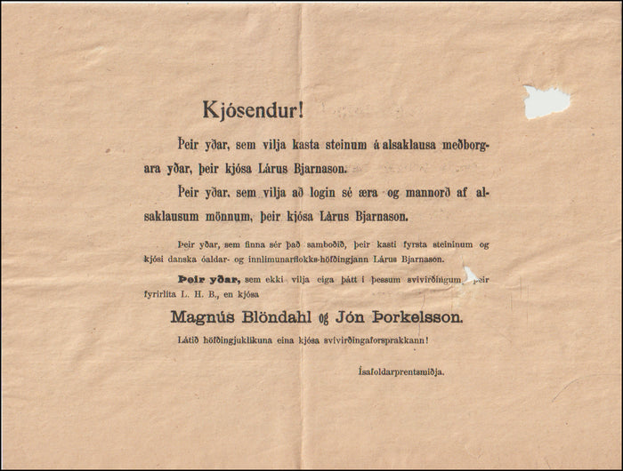 Kjósendur! # 89672
