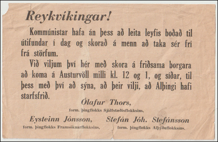 Reykvíkingar! # 89676