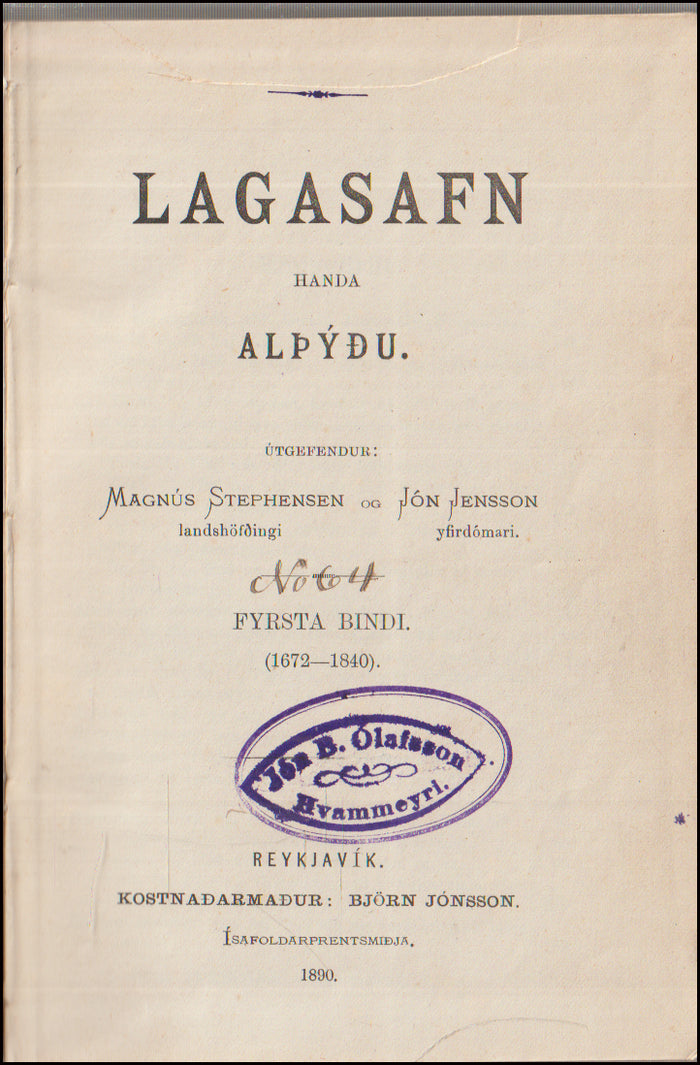 Lagasafn handa alþýðu # 89697