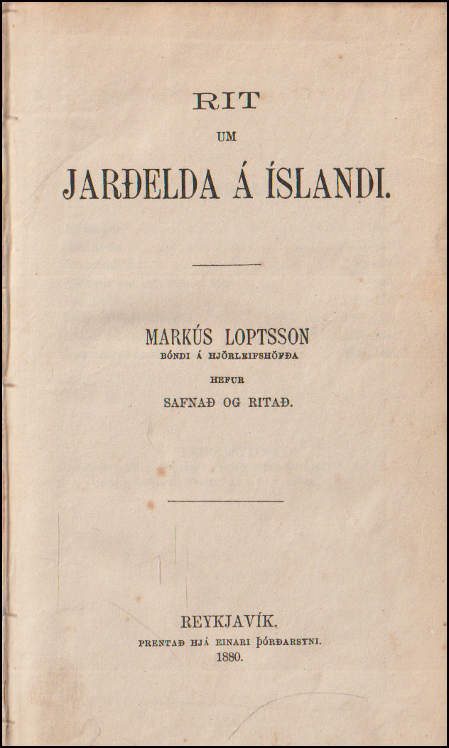 Rit um jarðelda á Íslandi # 89739