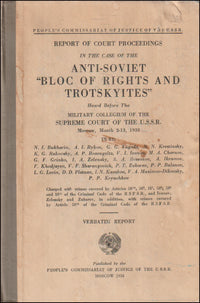 Report of court proceedings in the case of the Anti-Soviet # 89753