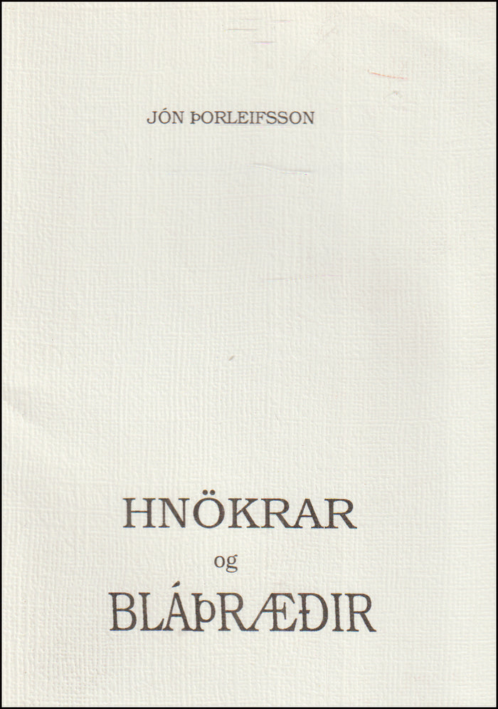 Hnökrar og bláþræðir # 89804