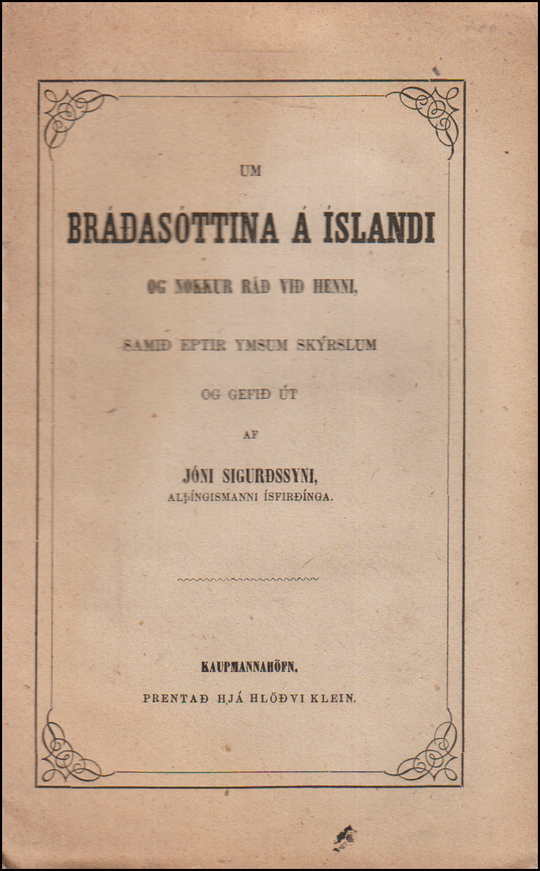 Um bráðasóttina á Íslandi # 89858