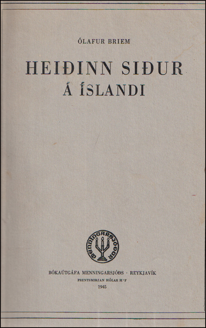Heiðinn siður á Íslandi - Vanir og æsir # 89899