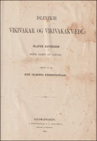 Íslenzkir vikivakar og vikivakakvæði - Íslenzkar þulur og þjóðkvæði # 89901