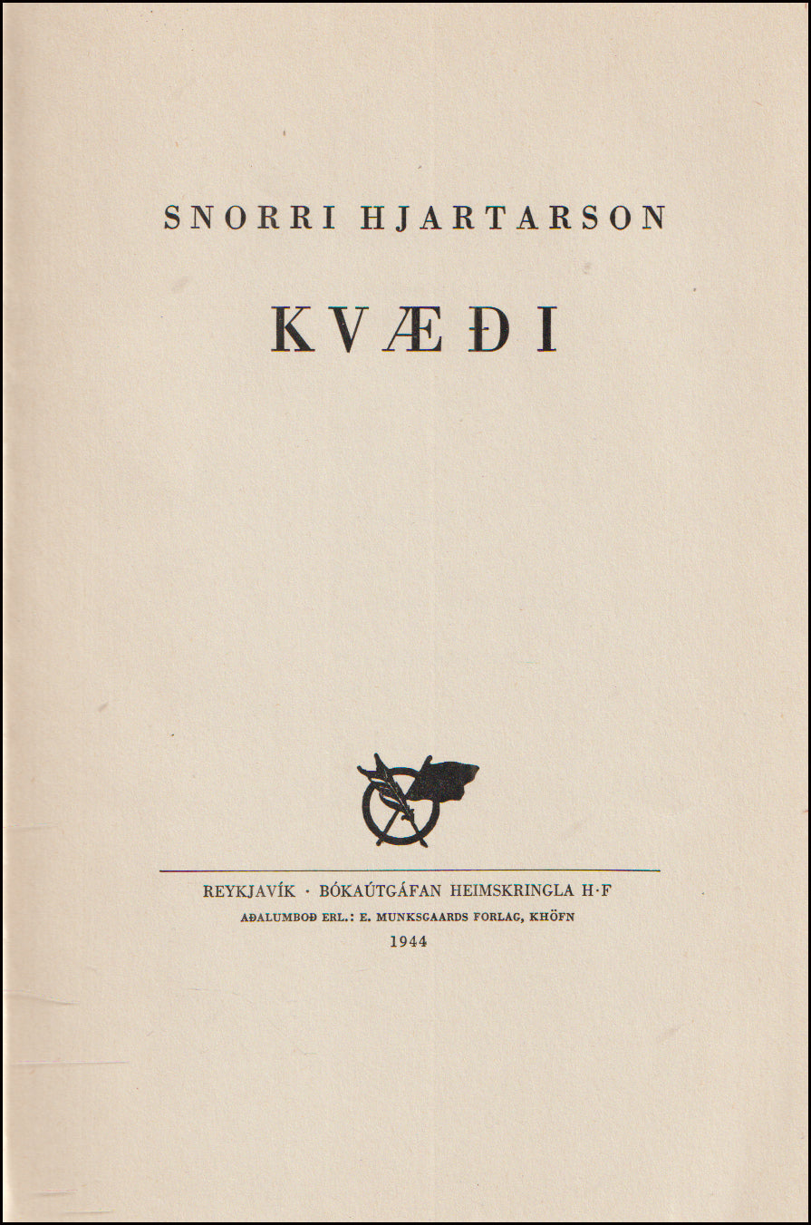 Kvæði eftir Snorra Hjartason # 89932