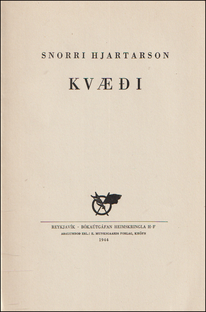 Kvæði eftir Snorra Hjartason # 89932