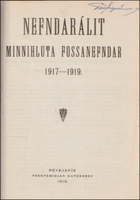 Álit Fossanefndar # 89947