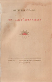 Söngvar förumannsins # 89952