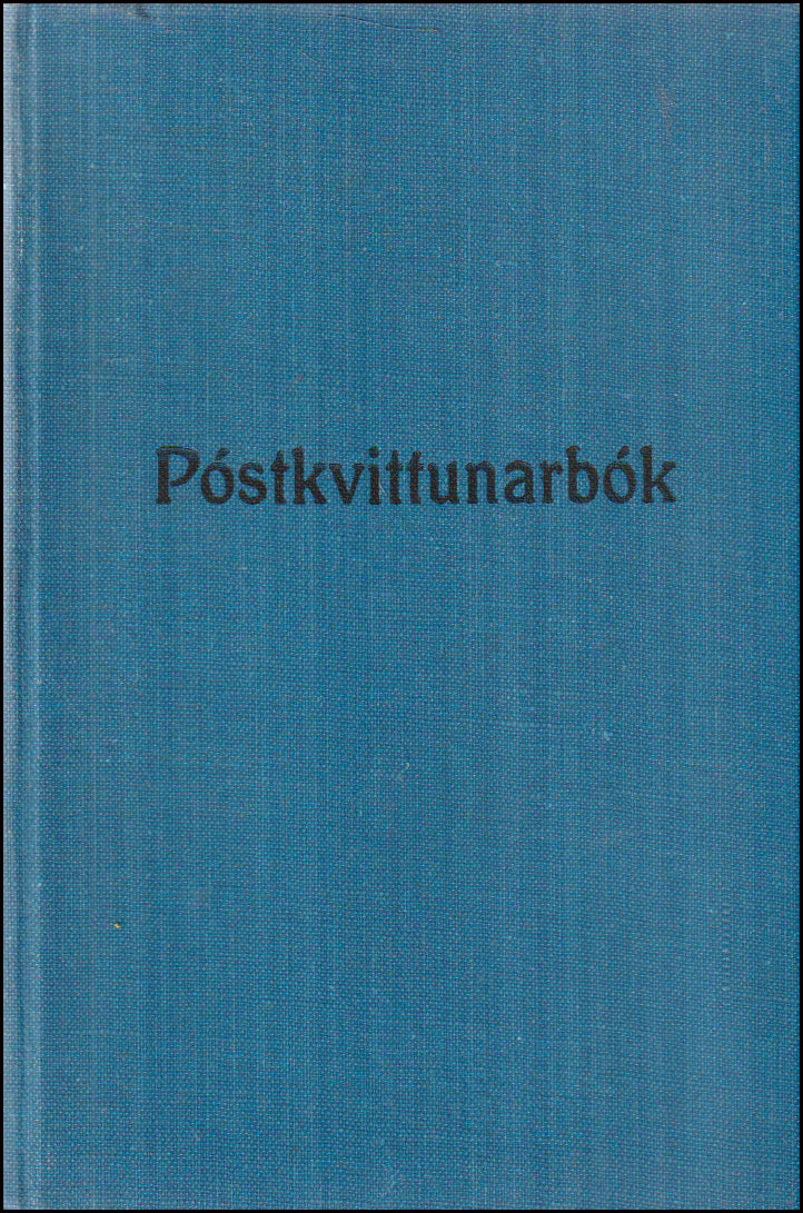 Póstkvittunarbók # 89991