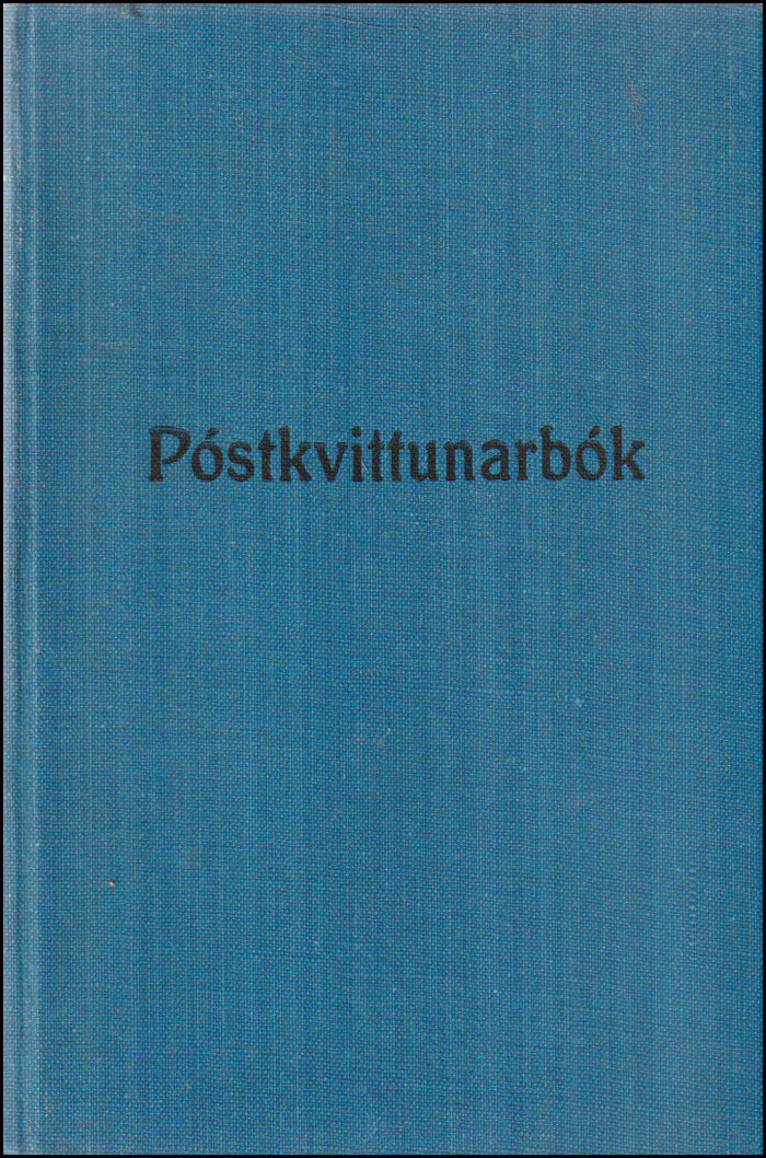 Póstkvittunarbók # 89991