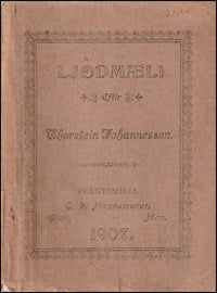 Ljódmæli eftir Thorstein Johannesson # 89999