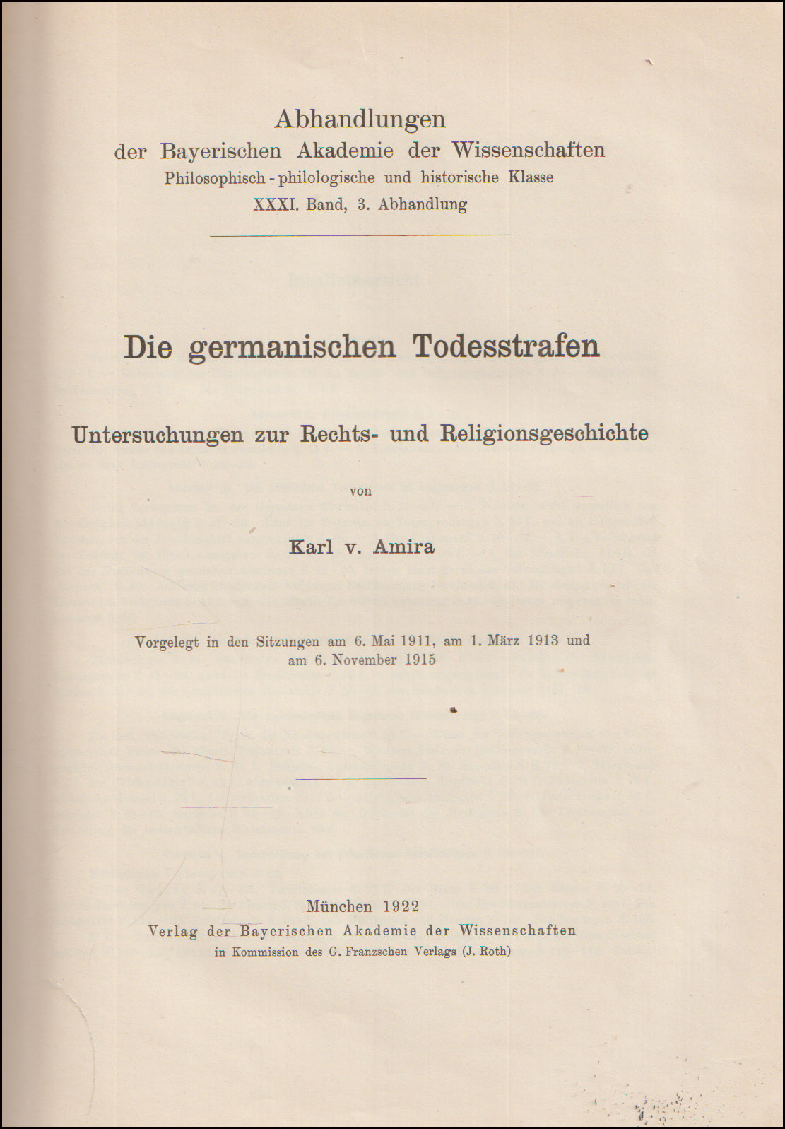 Die germanischen Todesstrafen # 90008