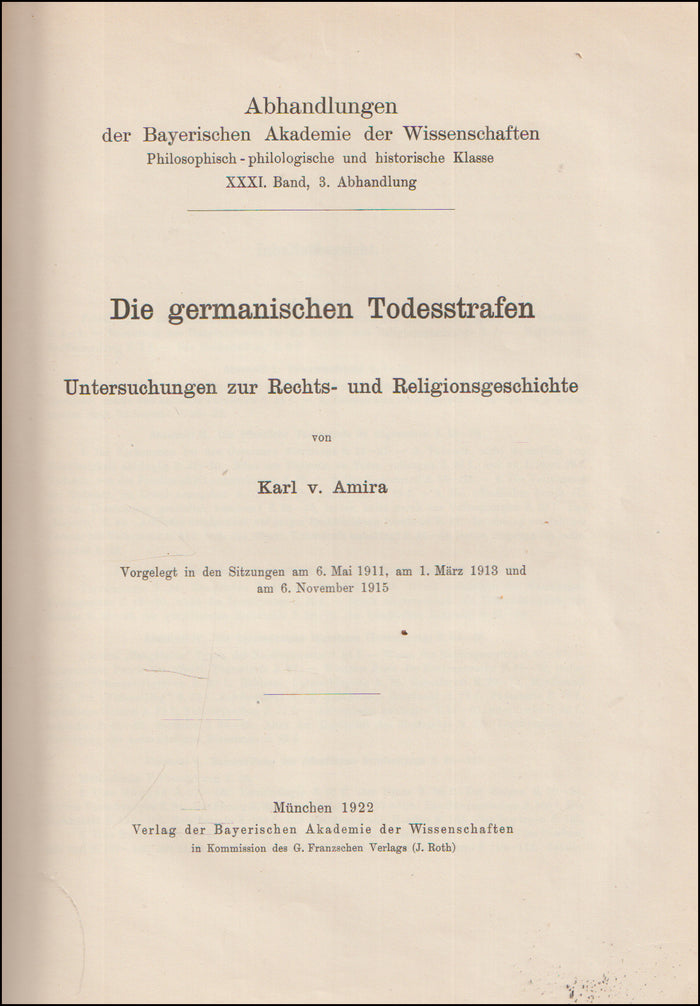 Die germanischen Todesstrafen # 90008