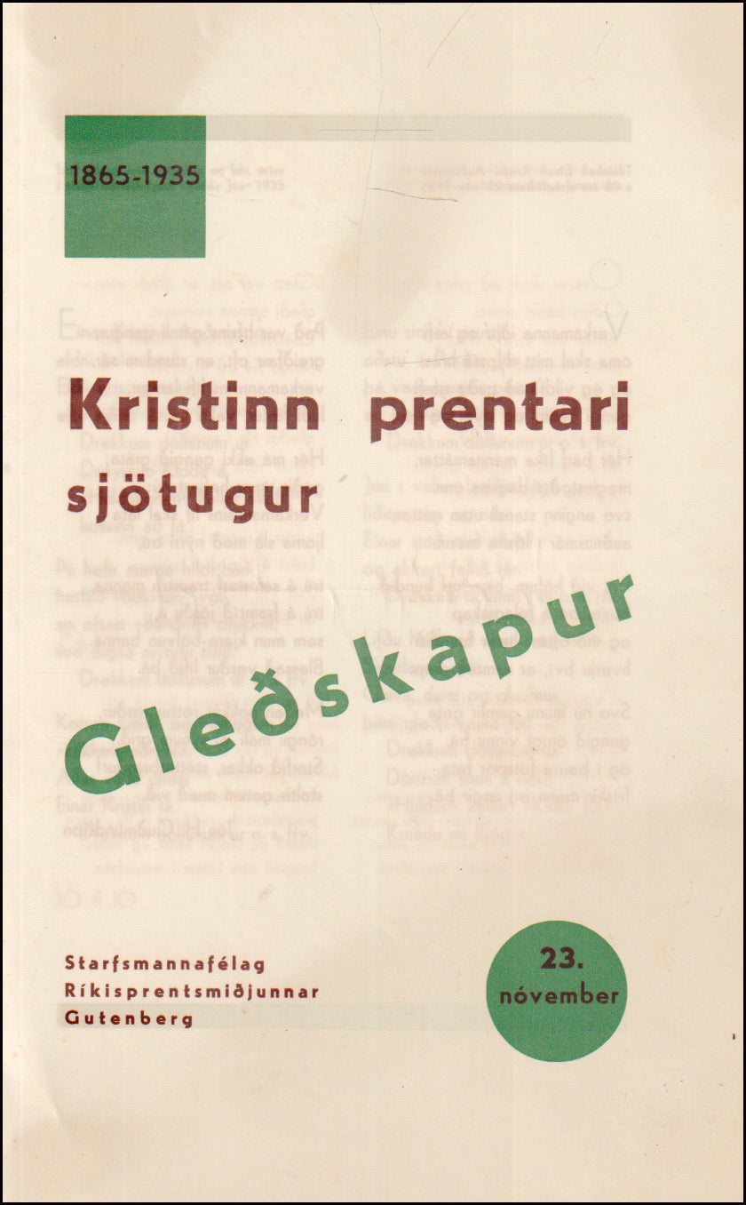 Kristinn prentari sjötugur # 90035
