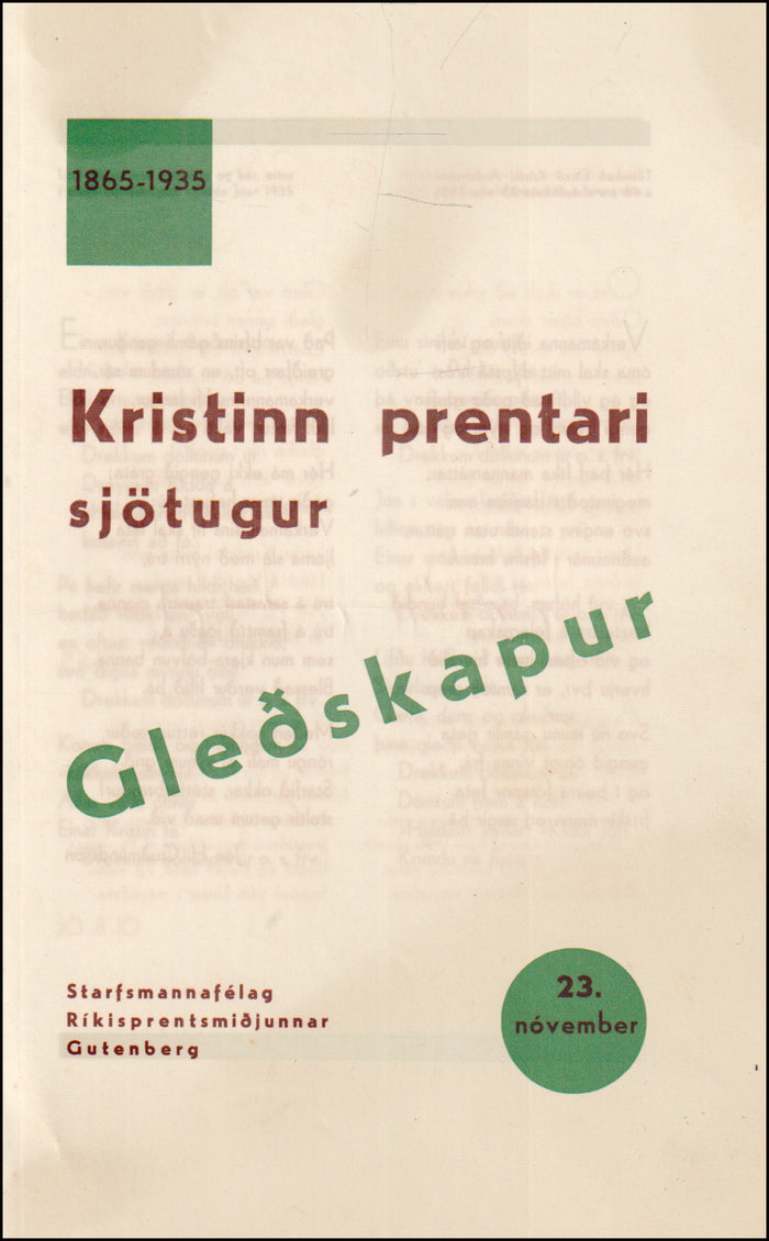 Kristinn prentari sjötugur # 90035