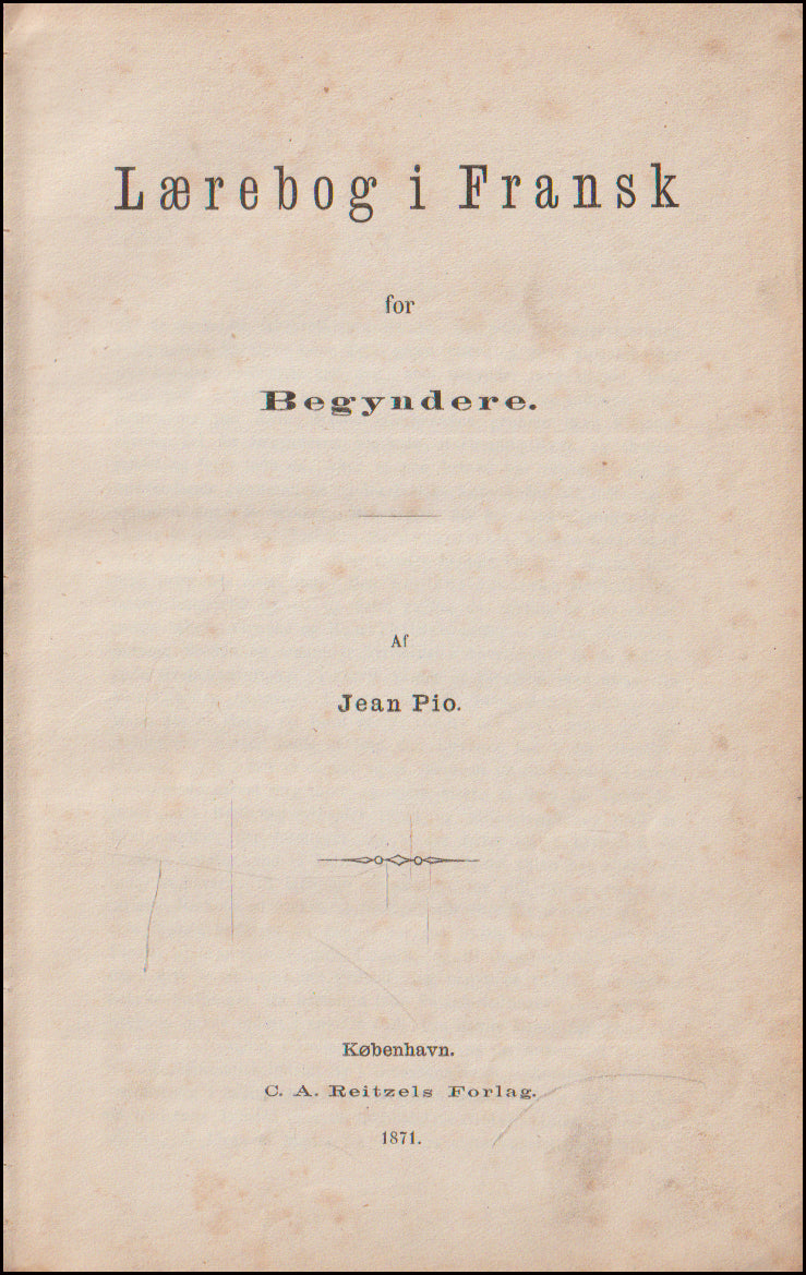 Lærebog i Fransk for Begyndere # 90089