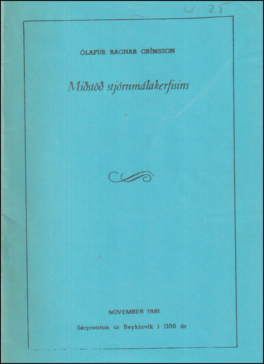 Miðstöð stjórnmálakerfisins # 90143
