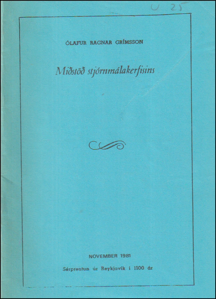Miðstöð stjórnmálakerfisins # 90143